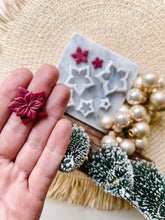 Load image into Gallery viewer, Poinsettia Christmas Flower Polymer Clay Cutter
