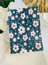 Load image into Gallery viewer, Transfer Paper 007 Pink &amp; Navy Florals | Image Water Transfer
