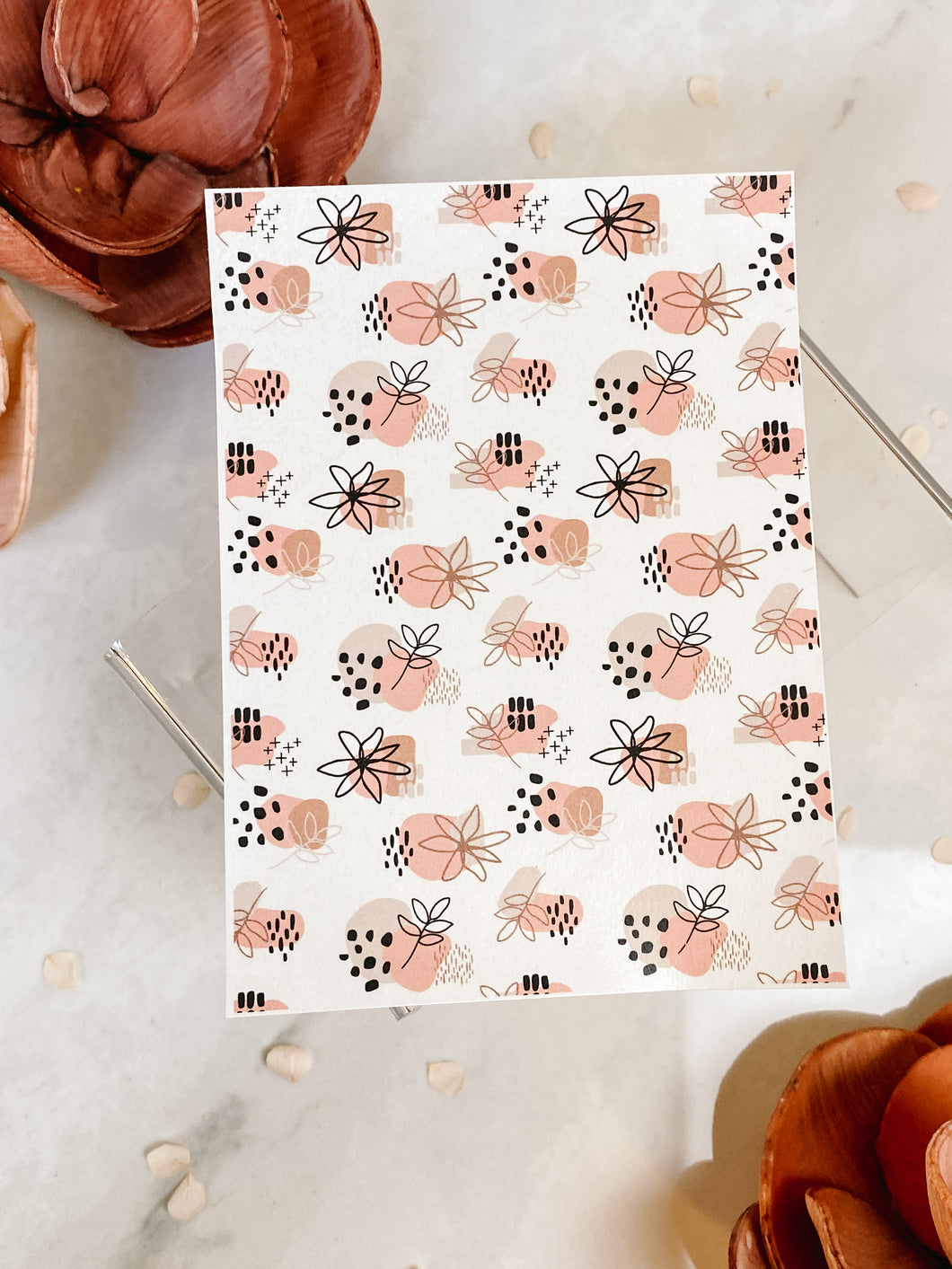 Transfer Paper 030 Abstract Florals | Boho Image Water Transfer