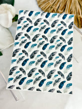 Load image into Gallery viewer, Transfer Paper 089 Blue Feathers | Floral Image Water Transfer
