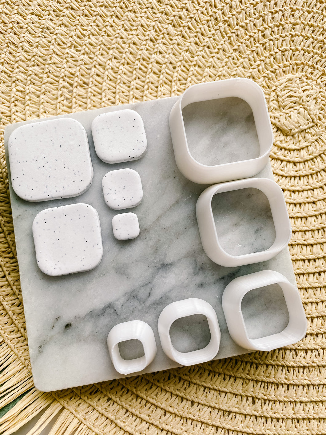 Square Shape with Rounded Corners Polymer Clay Cutters
