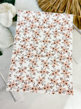 Load image into Gallery viewer, Transfer Paper 084 Light Brown Flowers | Floral Image Water Transfer

