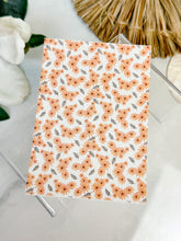 Load image into Gallery viewer, Transfer Paper 078 Orange Tiny Flowers | Floral Image Water Transfer
