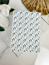 Load image into Gallery viewer, Transfer Paper 068 Feathers in Teal | Floral Image Water Transfer
