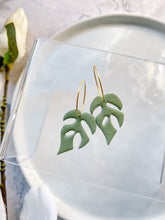Load image into Gallery viewer, Monstera Hoops
