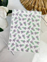 Load image into Gallery viewer, Transfer Paper 108 Tiny Purple Flowers | Floral Image Water Transfer
