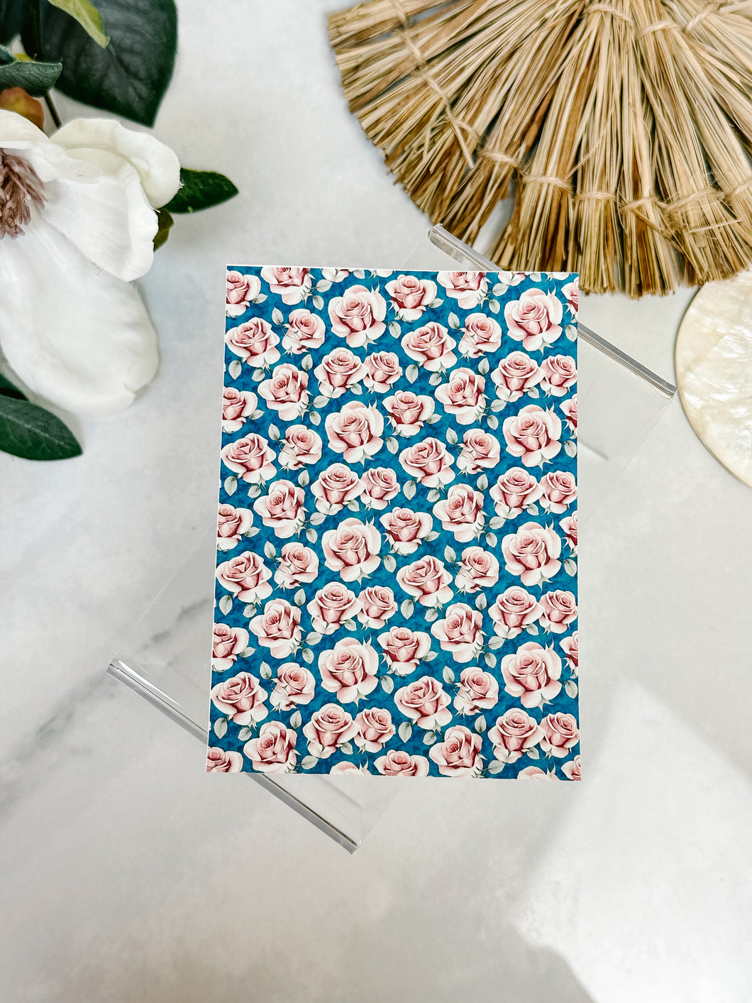 Transfer Paper 050 Retro Roses | Floral Image Water Transfer
